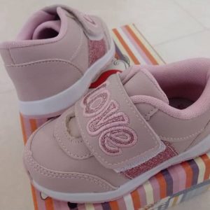 Tênis Infantil Feminino Velcro - Rosa