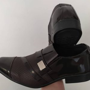 Sapato Social Masculino Loafer Fox Verniz - Marrom