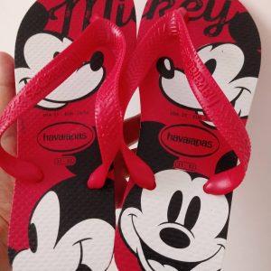 Chinelo Havaianas Top Disney Mickey - Vermelho