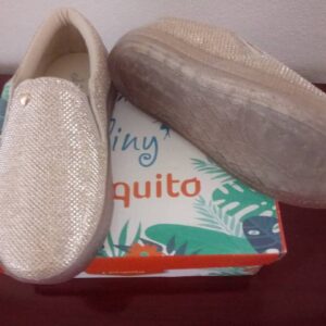 Sapatênis Slip On Aliny Periquito Dourado