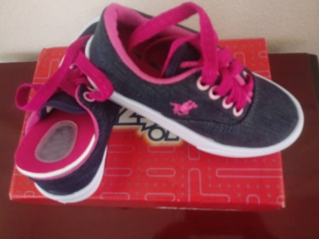 Tênis Infantil Casual Feminino Blitzzin - Cinza e Rosa
