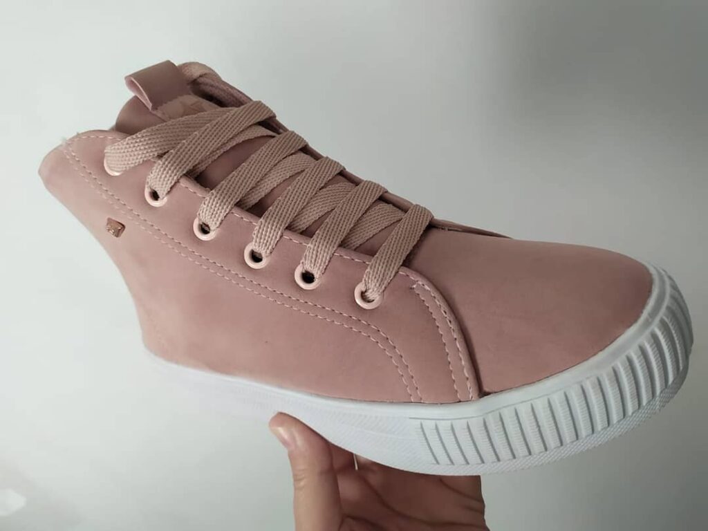 Tênis Flatform Cano Alto Nesk NS19 - Rosa