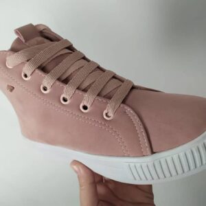 Tênis Flatform Cano Alto Nesk NS19 - Rosa