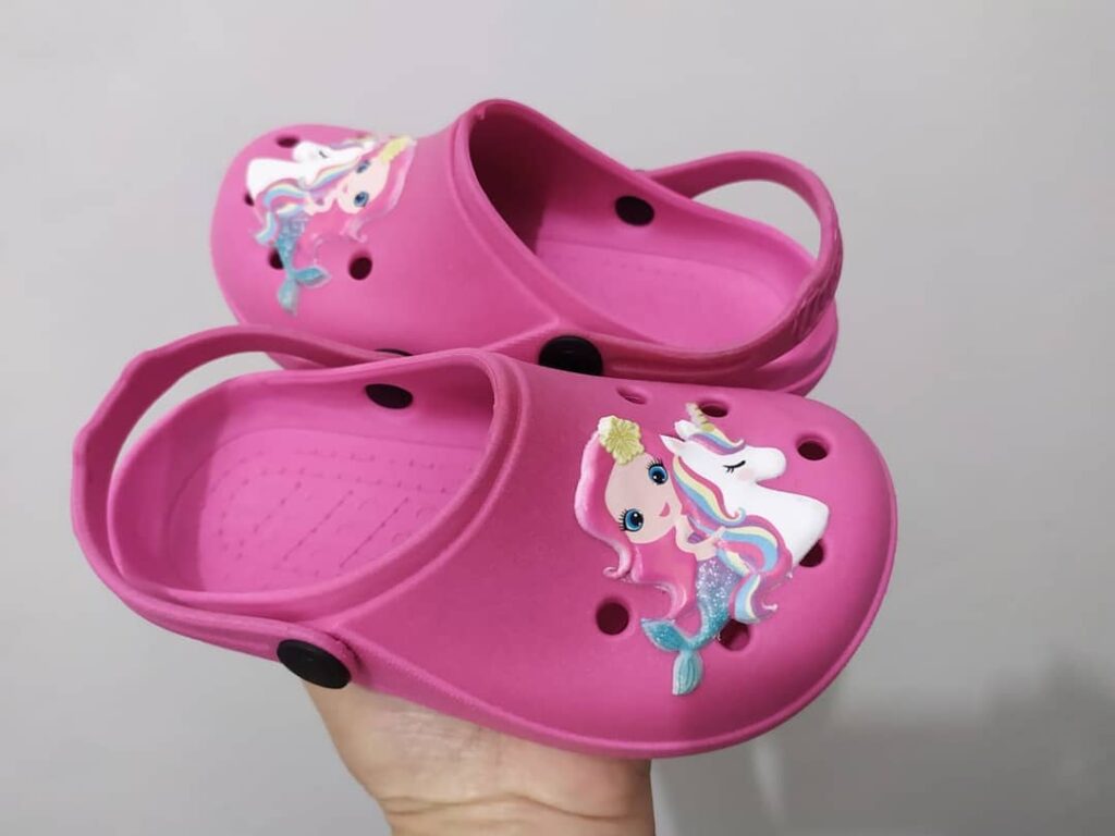 Babuche Luelua Infantil Sereia Rosa