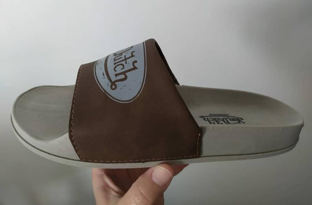 Chinelo Slide Von Dutch Slide Glove Vd-Elipse - Off White+Caramelo