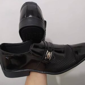 Sapato Social Masculino Loafer Fox Verniz - Preto