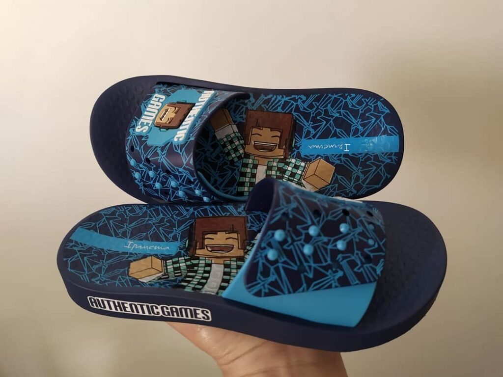 Chinelo Ipanema Kids Infantil Authentic Games Slide Azul-Marinho