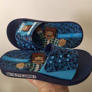 Chinelo Ipanema Kids Infantil Authentic Games Slide Azul-Marinho