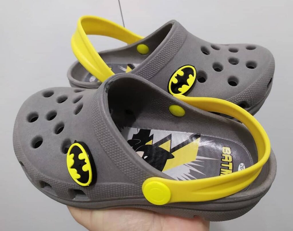 Babuche Infantil Batman - Cinza