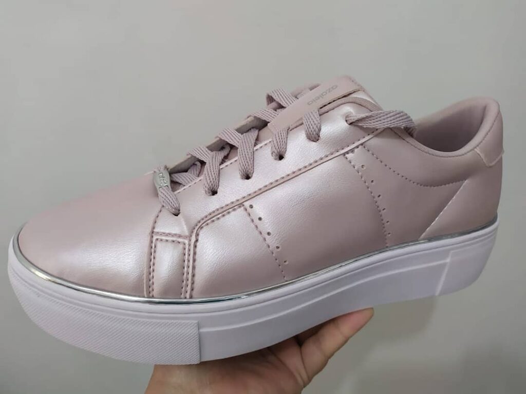 Tenis Azaleia Flatform Friso Metalizado