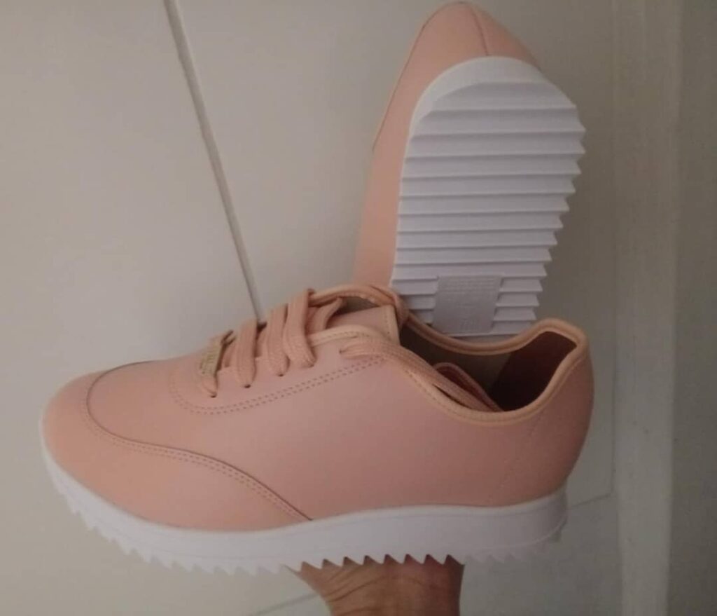 Tênis Feminino Casual Tratorado Vizzano - Pelica Pêssego