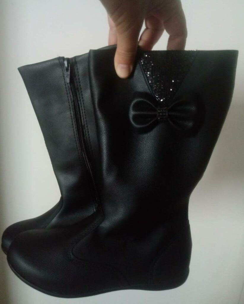 Bota Infantil com Lacinho Di Santinni - Preta