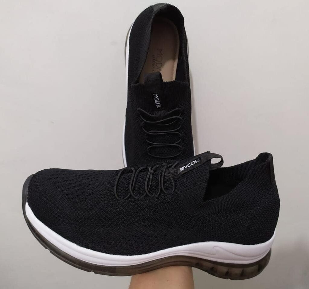 Tênis Feminino Casual Modare London Knit Preto