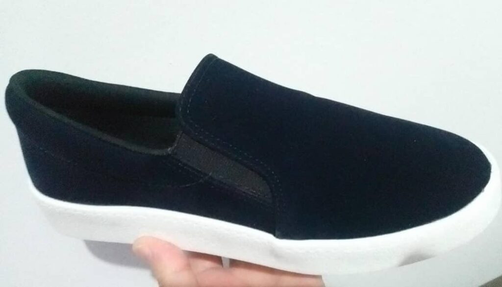 Tênis Slip Bebecê Suede azul marinho