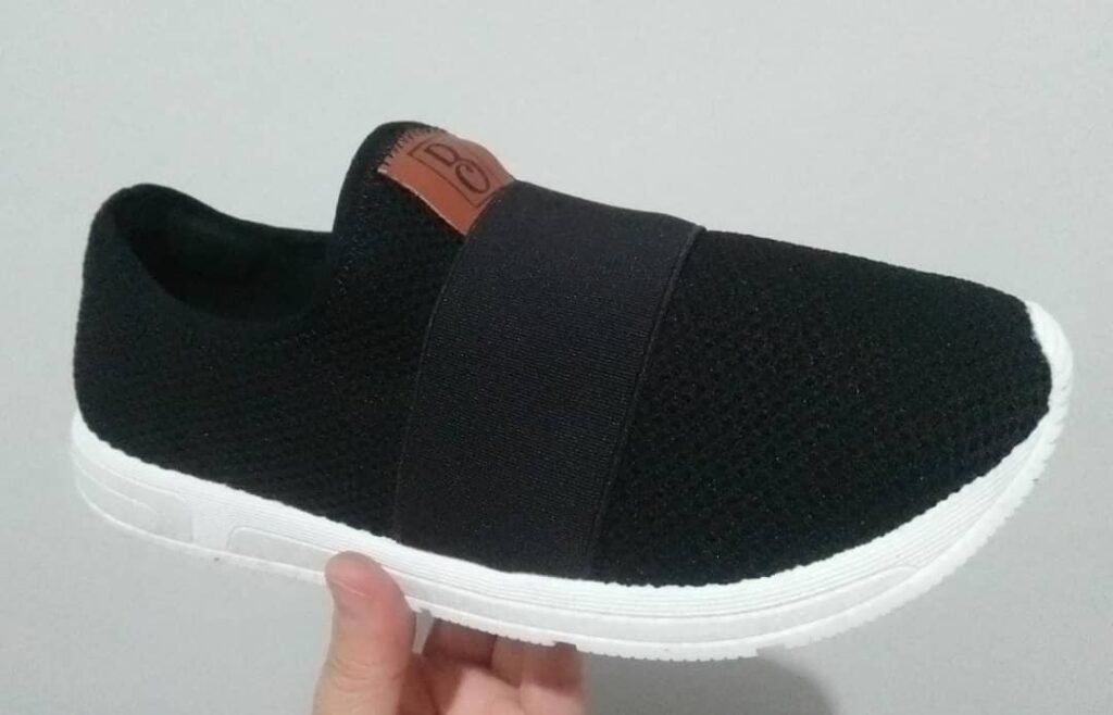 Tênis Bebecê Feminino Malha Mesh Preto T1328