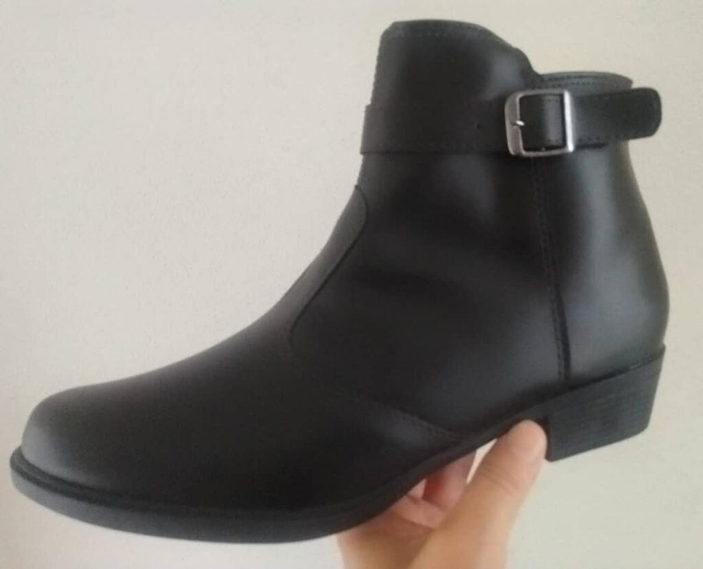 Bota Moda Pé Ankle Boots Fivela
