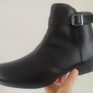 Bota Moda Pé Ankle Boots Fivela