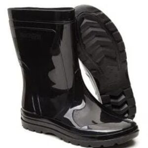 Bota Galocha Unissex Pvc/Borracha Pega Forte 0345 - Preto