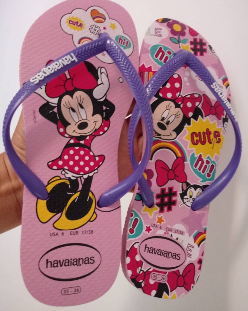 Chinelo Havaianas Disney Cool Minnie