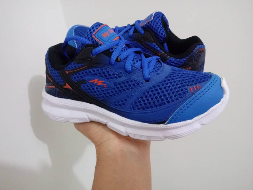 Tênis Infantil Myzon Azul Royal com detalhes Laranja
