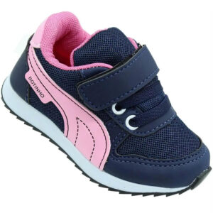 Tênis Infantil Feminino Botinho com velcro Azul Marinho