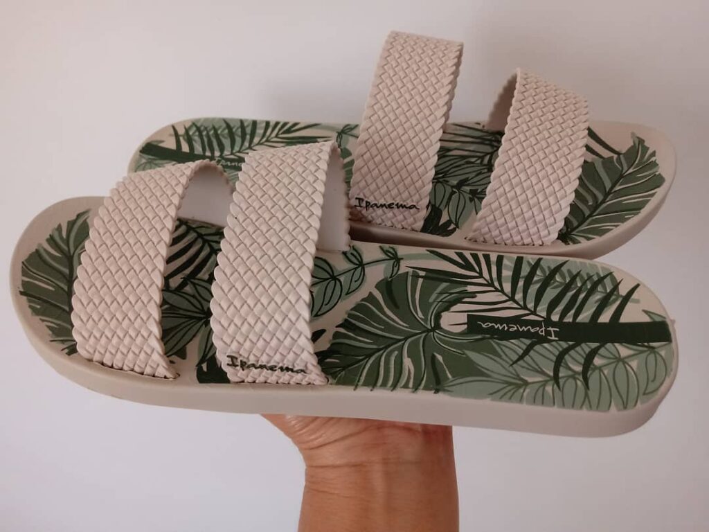 Sandália Feminina Ipanema Floral Duas Tiras