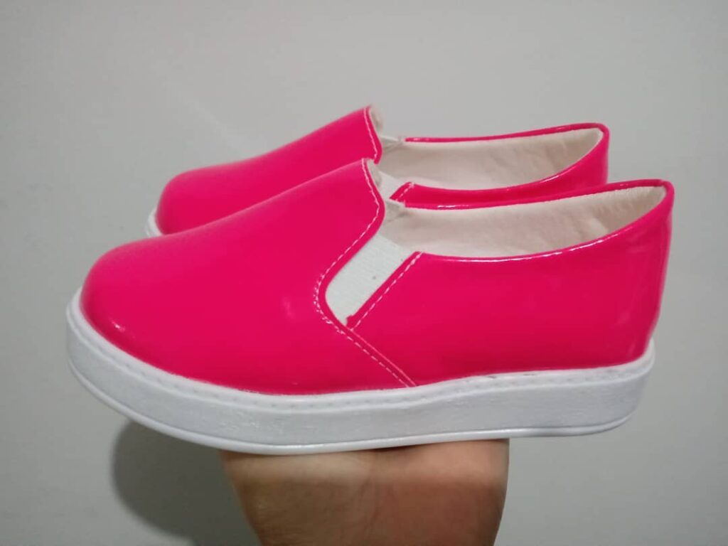 Tênis Infantil Feminino Slip On Sem Cadarço
