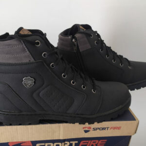 Bota Coturno Cano Curto Tratorada com Zíper Lateral Sport Fire