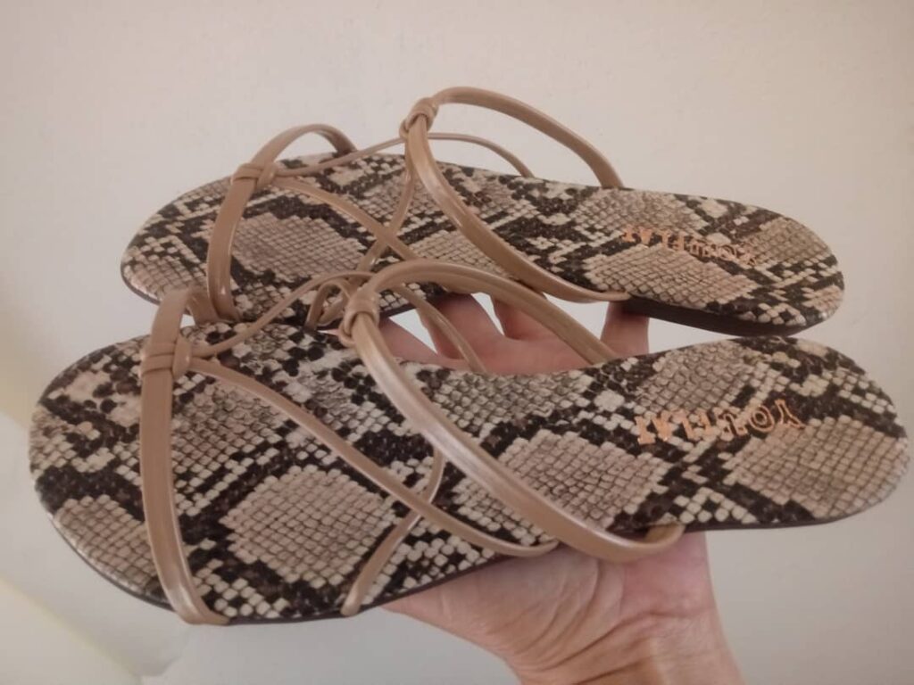 Rasteira Feminina Animal Print Tiras You Flat