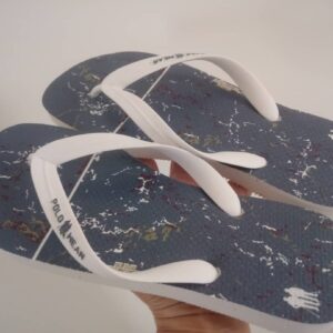 Chinelo Polo Wear Lettering Branco