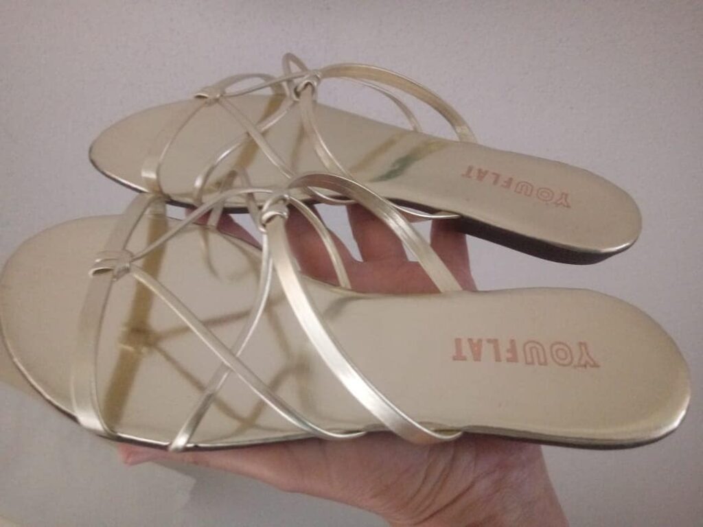 Rasteira Feminina Metalizada You Flat
