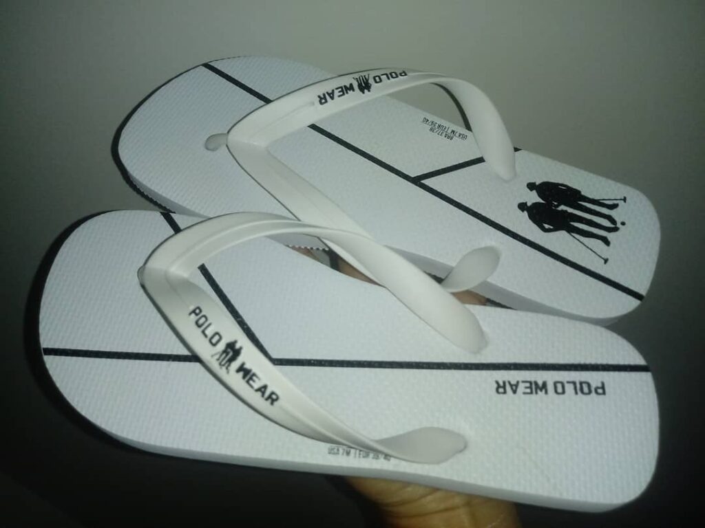 Chinelo Polo Wear Logo Branco