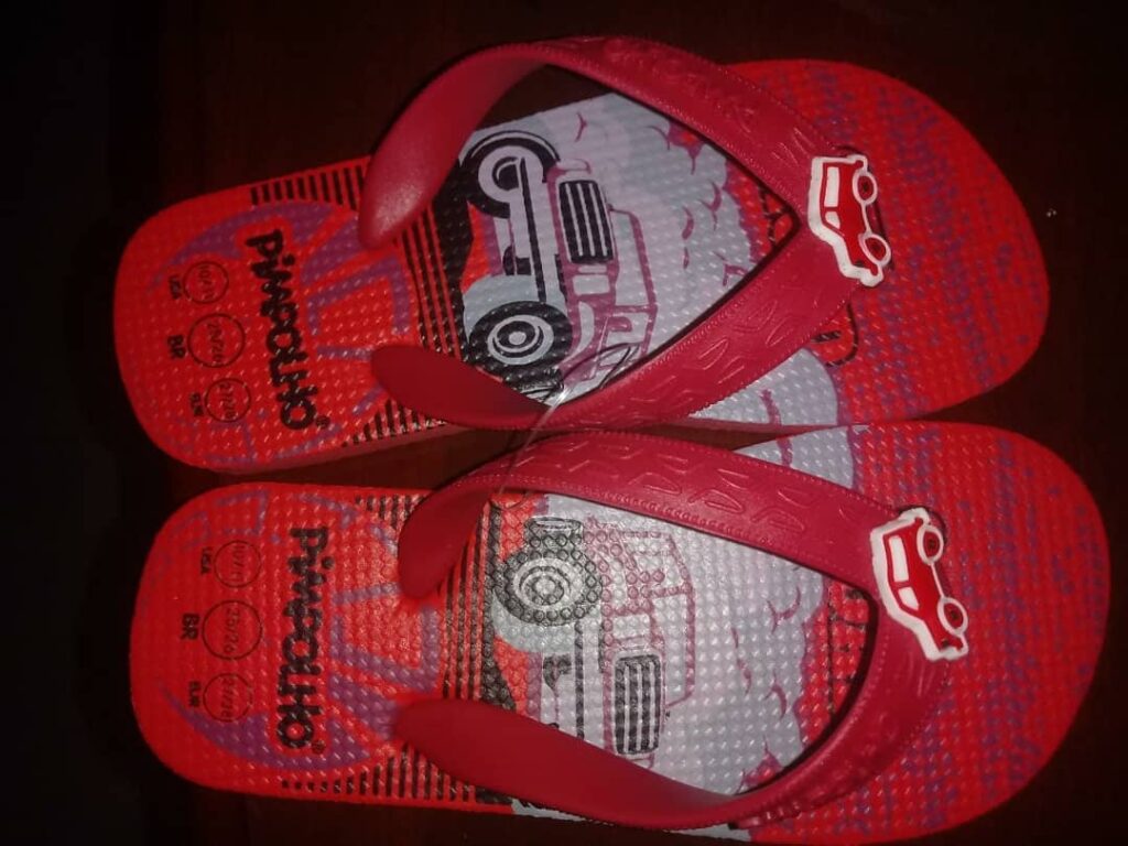 Chinelo Pimpolho Carro Vermelho