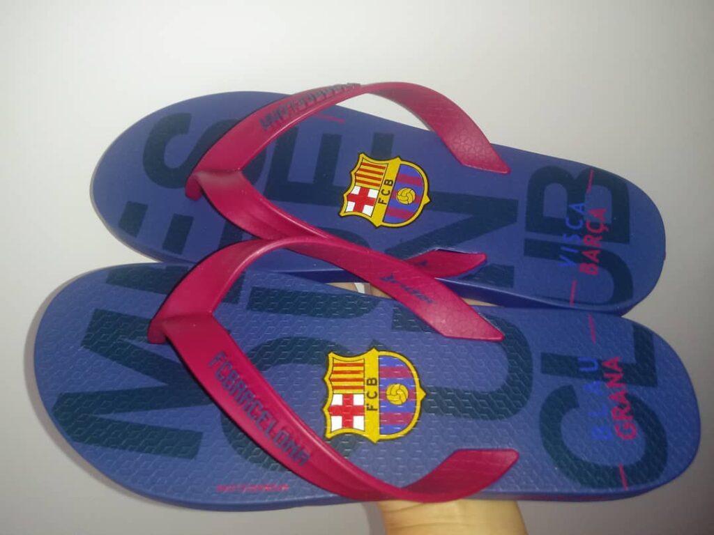 Chinelo de Dedo Barcelona Rider Azul e Bordô