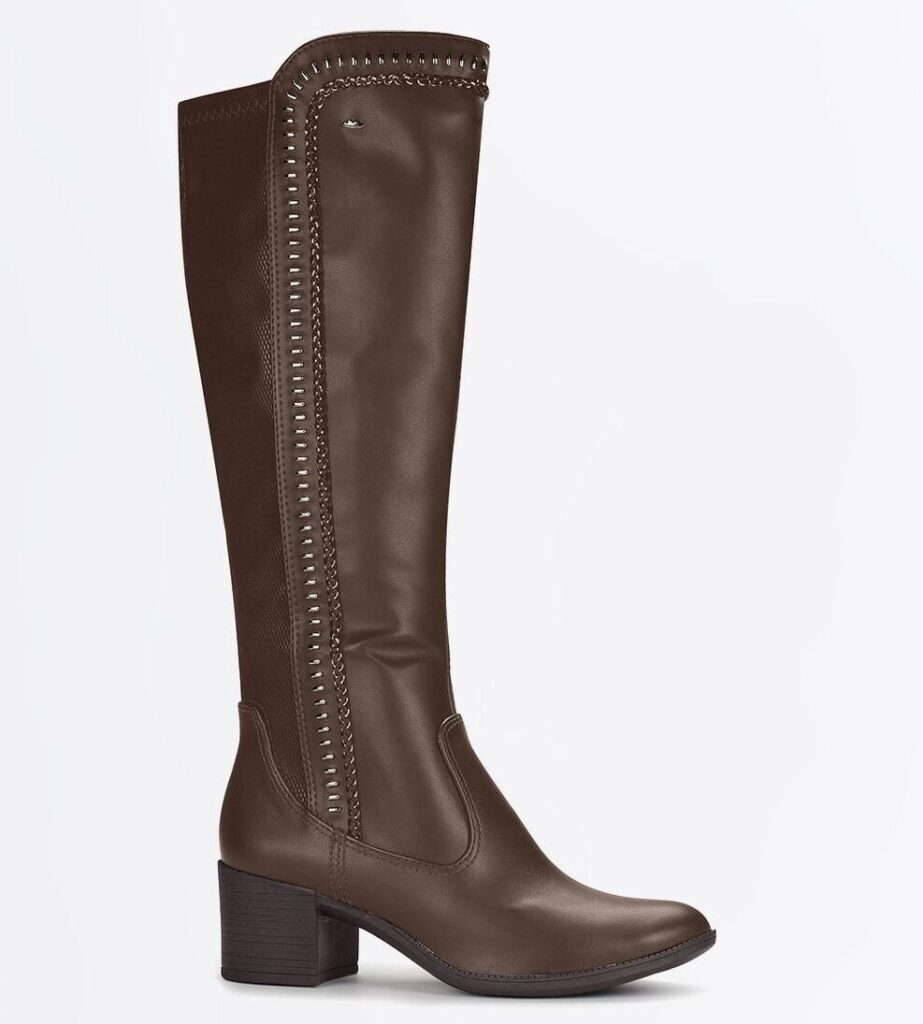 Bota Feminina Montaria Cano Alto Chocolate Dakota G0713